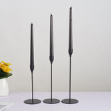 Maxbell Black Metal Candle Holders for Taper Candles Decorative Candlestick Holder S