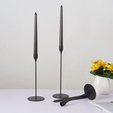 Maxbell Black Metal Candle Holders for Taper Candles Decorative Candlestick Holder S