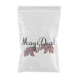 Max Resin Craft Elephant Figurines Animal Model Home Desktop Decoration Red