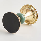 Max Green Ceramic Metal Candlestick Tea Light Holder Photo Prop Tabletop Decor S