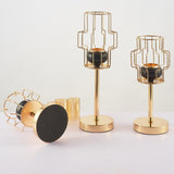 Max Nordic Style Iron Plated Metal Candlestick with Lampshade S