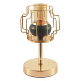 Max Nordic Style Iron Plated Metal Candlestick with Lampshade S