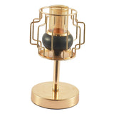 Max Nordic Style Iron Plated Metal Candlestick with Lampshade S