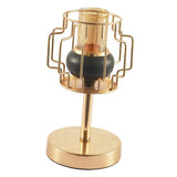 Max Nordic Style Iron Plated Metal Candlestick with Lampshade S