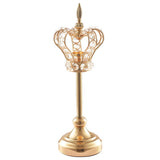 Max Gold Crown Candlestick Ornament Tea Light Holder Photo Prop Tabletop Decor L