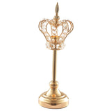 Max Gold Crown Candlestick Ornament Tea Light Holder Photo Prop Tabletop Decor L