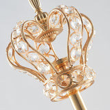 Max Gold Crown Candlestick Ornament Tea Light Holder Photo Prop Tabletop Decor L