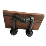 Max Metal Wooden Wall Shelf Iron  Board Sundries Storage Rack Shelf S