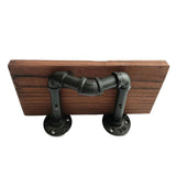 Max Metal Wooden Wall Shelf Iron  Board Sundries Storage Rack Shelf L