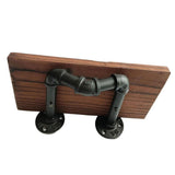 Max Metal Wooden Wall Shelf Iron  Board Sundries Storage Rack Shelf L