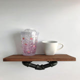 Max Metal Wooden Wall Shelf Iron  Board Sundries Storage Rack Shelf L