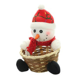 Cute Candy Storage Basket Christmas Party Gifts Holder Snowman S