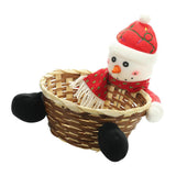 Max Cute Candy Storage Basket Christmas Party Gifts Holder Snowman L