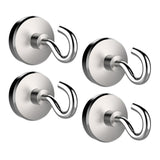 Max 4pcs Magnetic Hooks Hangers for Bathroom Kitchen Bedroom Garage 12mm Base