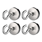 Max 4pcs Magnetic Hooks Hangers for Bathroom Kitchen Bedroom Garage 12mm Base