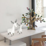 Max Resin Craft Elk Figurines Home Desktop Decor Creative Toy Gifts S
