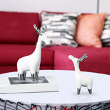 Max Resin Craft Elk Figurines Home Desktop Decor Creative Toy Gifts S