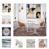 Max Wall Sticker Abstract Landscape Painting Room Background Wall Porch Decor 01