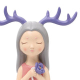 Max Wing Girls Antlers Statues Sculpture Figurine Tabletop Ornaments Purple