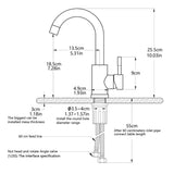 Max 304 Stainless Steel Bathroom Vessel Sink Faucet Water Basin Tap Type 1