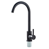 Max Black Staninless Kitchen Sink Faucet 1 Hole & Handle,Swivel Head 9.52mm