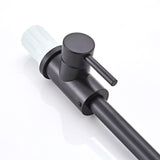 Max Black Staninless Kitchen Sink Faucet 1 Hole & Handle,Swivel Head 9.52mm