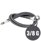 Max Black Staninless Kitchen Sink Faucet 1 Hole & Handle,Swivel Head 9.52mm