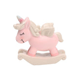 Max Resin Craft Unicorn Cupcake Cake Topper Figures Birthday Party Favors Pink