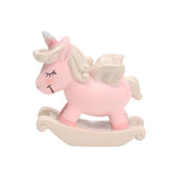 Max Resin Craft Unicorn Cupcake Cake Topper Figures Birthday Party Favors Pink