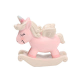 Max Resin Craft Unicorn Cupcake Cake Topper Figures Birthday Party Favors Pink