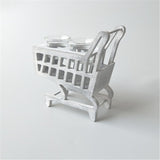 Max Creative Shopping Cart Wooden Candlestick Simple  Tea Light Candle Holder