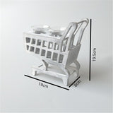 Max Creative Shopping Cart Wooden Candlestick Simple  Tea Light Candle Holder