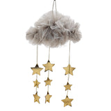 Max Mesh Cloth Cloud Shaped Hanging Pendants Bedroom Decorative Ornament Gray01