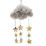 Max Mesh Cloth Cloud Shaped Hanging Pendants Bedroom Decorative Ornament Gray01