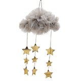 Max Mesh Cloth Cloud Shaped Hanging Pendants Bedroom Decorative Ornament Gray01