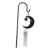 Max Metal Bell Tube Wind Chimes Stake Garden Flowerpot Bonsai Decor Moon