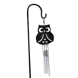 Max Metal Bell Tube Wind Chimes Stake Garden Flowerpot Bonsai Decor Owl