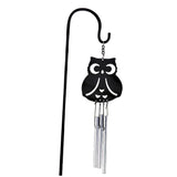 Max Metal Bell Tube Wind Chimes Stake Garden Flowerpot Bonsai Decor Owl