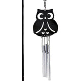 Max Metal Bell Tube Wind Chimes Stake Garden Flowerpot Bonsai Decor Owl