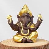 Max Sandstone Ganesha Statue Elephant Figurine Buddha Deity Sculpture Ornament B