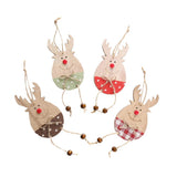 Max Christmas Moose Wood Pendant Christmas Tree Decoration Charmings Style01