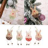 Max Christmas Moose Wood Pendant Christmas Tree Decoration Charmings Style01