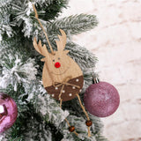 Max Christmas Moose Wood Pendant Christmas Tree Decoration Charmings Style02