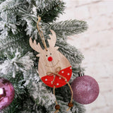 Max Christmas Moose Wood Pendant Christmas Tree Decoration Charmings Style04