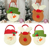 Max Non-woven fabric Christmas present Apple Candy Bags with Handles Santa Claus