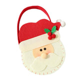 Max Non-woven fabric Christmas present Apple Candy Bags with Handles Santa Claus