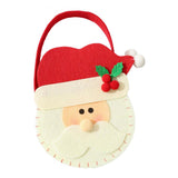 Max Non-woven fabric Christmas present Apple Candy Bags with Handles Santa Claus
