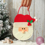 Max Non-woven fabric Christmas present Apple Candy Bags with Handles Santa Claus