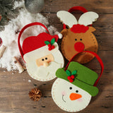 Max Non-woven fabric Christmas present Apple Candy Bags with Handles Santa Claus