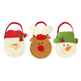 Max Non-woven fabric Christmas present Apple Candy Bags with Handles Santa Claus
